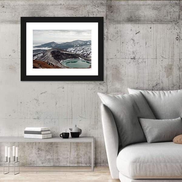 View Of Mount Zao Canvas Wall Art-5 Horizontal-Gallery Wrap-22" x 12"-Tiaracle