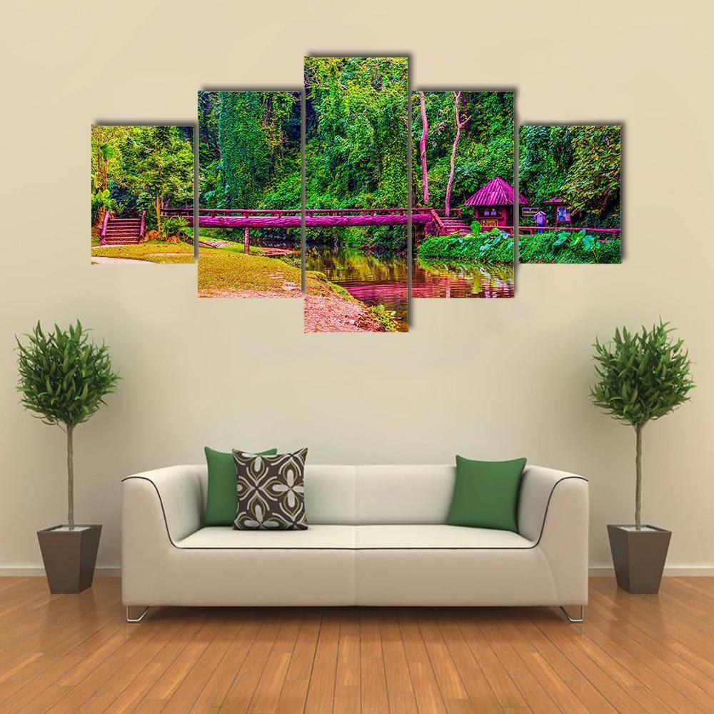 View Of Phu Sang National Park Canvas Wall Art-5 Star-Gallery Wrap-62" x 32"-Tiaracle