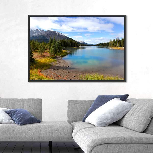 View Of Porcupine Creek In Banff National Park Canvas Wall Art-3 Horizontal-Gallery Wrap-25" x 16"-Tiaracle