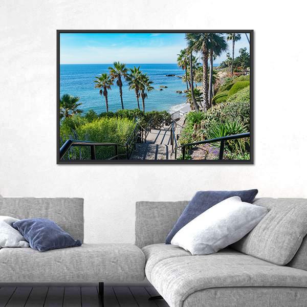 View Of Scenery Around Laguna Beach In California Canvas Wall Art-3 Horizontal-Gallery Wrap-25" x 16"-Tiaracle
