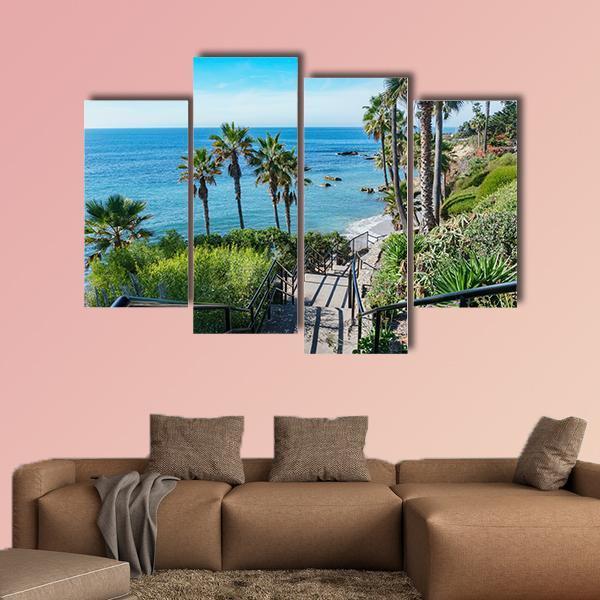 View Of Scenery Around Laguna Beach In California Canvas Wall Art-4 Pop-Gallery Wrap-50" x 32"-Tiaracle