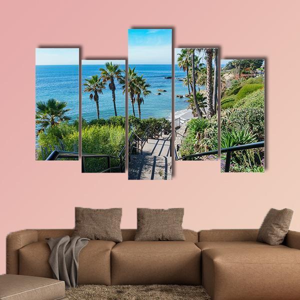 View Of Scenery Around Laguna Beach In California Canvas Wall Art-5 Pop-Gallery Wrap-47" x 32"-Tiaracle