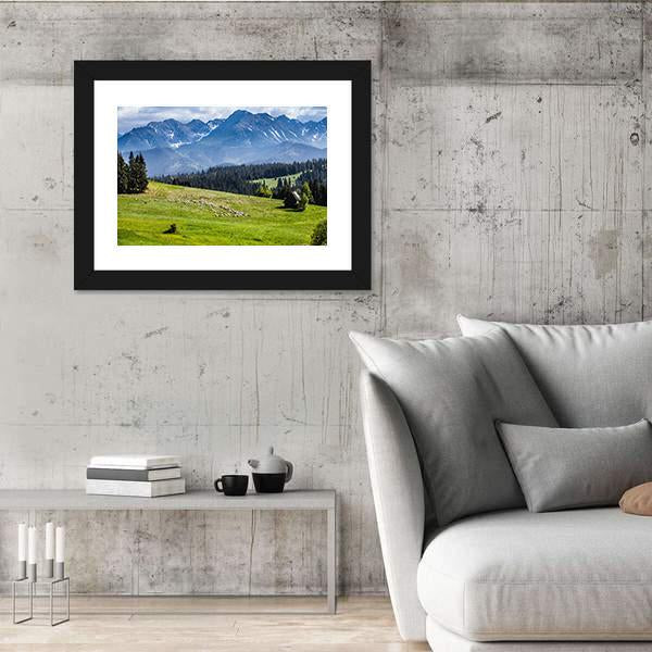 View Of Tatra Mountains In Spring Canvas Wall Art-3 Horizontal-Gallery Wrap-25" x 16"-Tiaracle