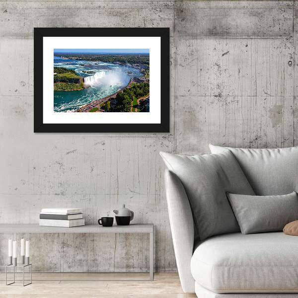 View Of The Horseshoe Fall Canvas Wall Art-5 Horizontal-Gallery Wrap-22" x 12"-Tiaracle