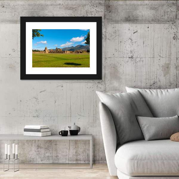 View Of The Medieval Fortress In Roses Canvas Wall Art-3 Horizontal-Gallery Wrap-25" x 16"-Tiaracle