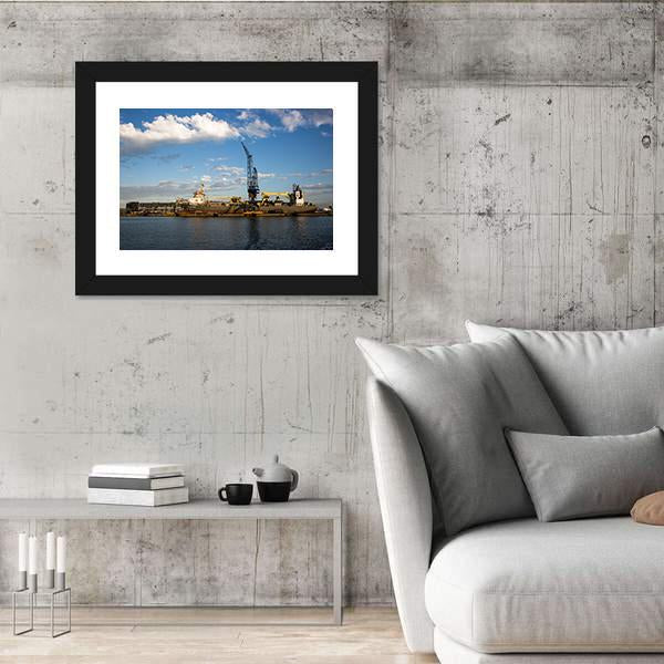 View Of The Port Of Amsterdam Canvas Wall Art-3 Horizontal-Gallery Wrap-25" x 16"-Tiaracle