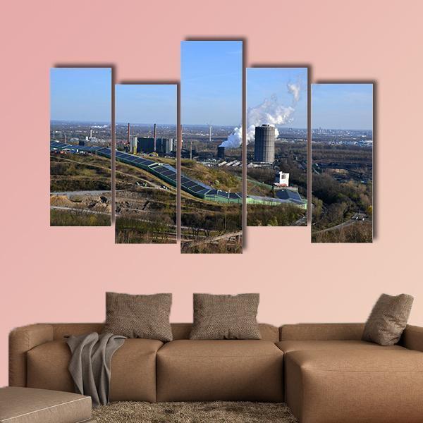 View Of The Ruhr Region Canvas Wall Art-5 Pop-Gallery Wrap-47" x 32"-Tiaracle