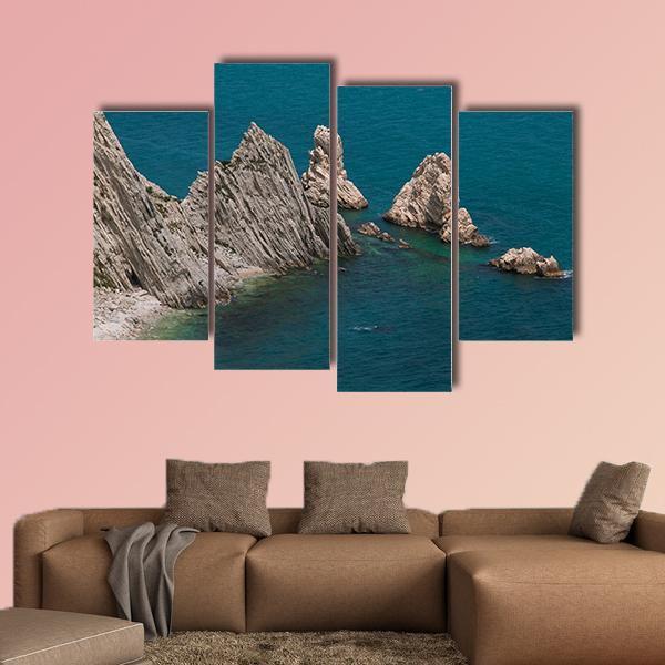 View Of The Two Sister In Italy Canvas Wall Art-4 Pop-Gallery Wrap-50" x 32"-Tiaracle
