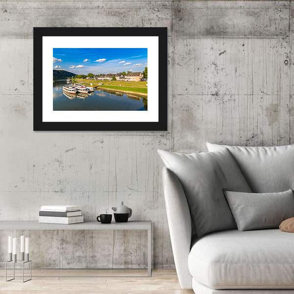 View Of Trier In A Beautiful Summer Day Canvas Wall Art-3 Horizontal-Gallery Wrap-25" x 16"-Tiaracle