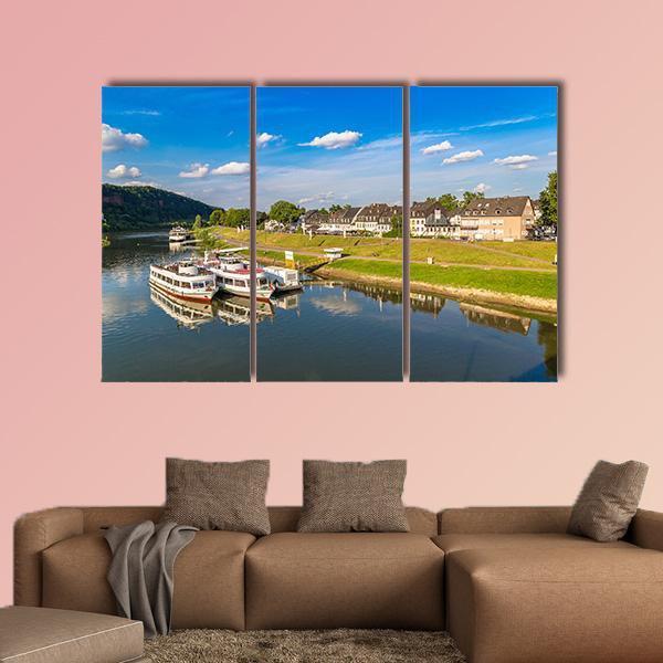 View Of Trier In A Beautiful Summer Day Canvas Wall Art-3 Horizontal-Gallery Wrap-25" x 16"-Tiaracle