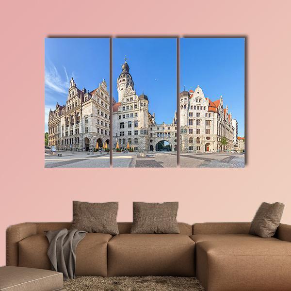 View On New Town Hall Canvas Wall Art-3 Horizontal-Gallery Wrap-25" x 16"-Tiaracle
