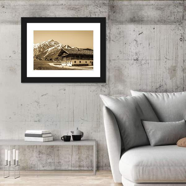 Village Pertisau In Austria Panoramic Canvas Wall Art-1 Piece-36" x 12"-Tiaracle