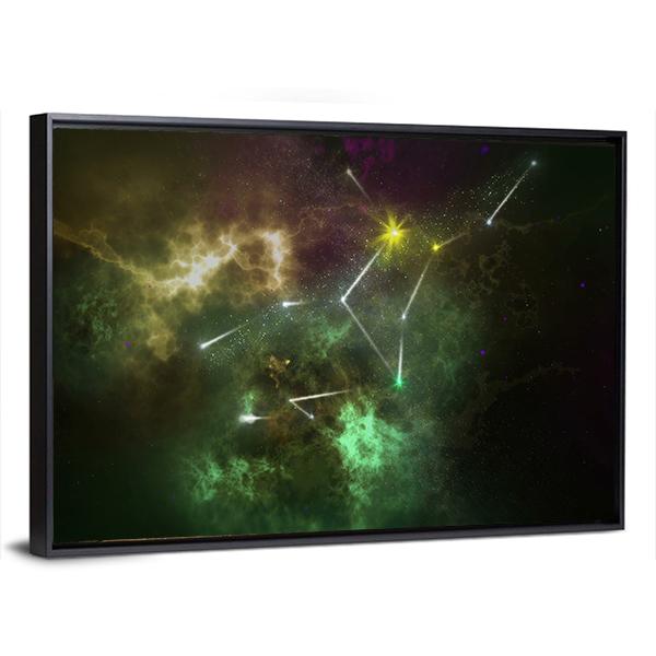 Virgo Constellation Canvas Wall Art-5 Horizontal-Gallery Wrap-22" x 12"-Tiaracle