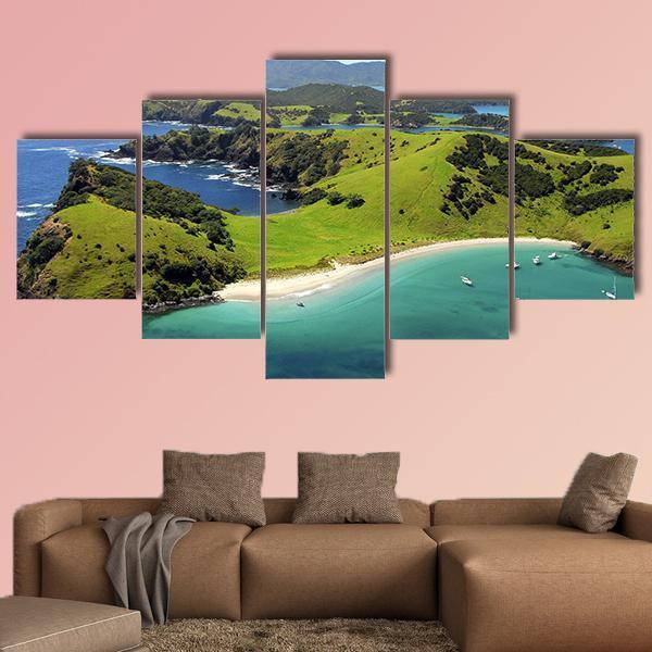 Waewaetorea Island Canvas Wall Art-5 Star-Gallery Wrap-62" x 32"-Tiaracle