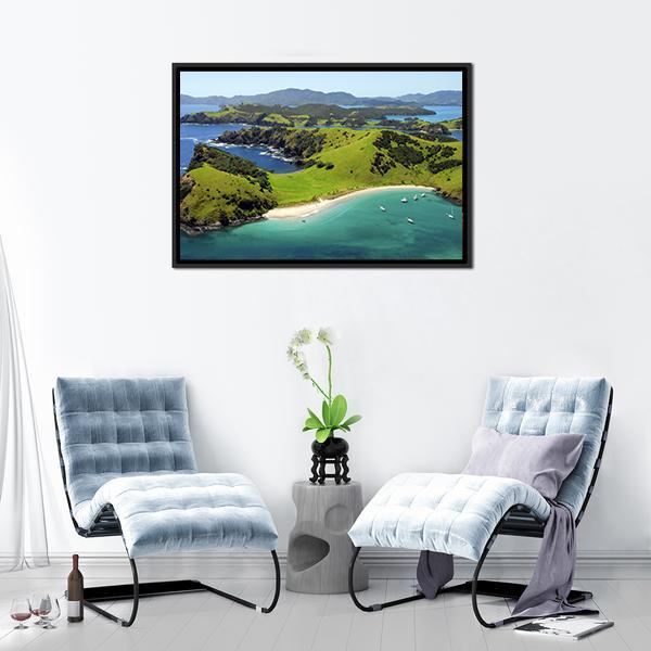 Waewaetorea Island Canvas Wall Art-3 Horizontal-Gallery Wrap-25" x 16"-Tiaracle