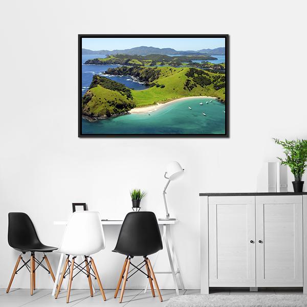 Waewaetorea Island Canvas Wall Art-3 Horizontal-Gallery Wrap-25" x 16"-Tiaracle
