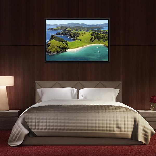 Waewaetorea Island Panoramic Canvas Wall Art-1 Piece-36" x 12"-Tiaracle