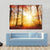 Warm Autumn Scenery In A Forest With The Sun Rays Canvas Wall Art-4 Horizontal-Gallery Wrap-34" x 24"-Tiaracle