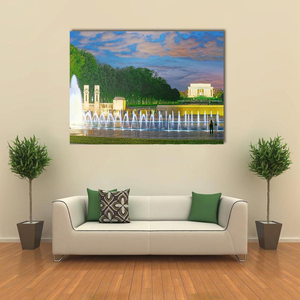 Washington Monument Canvas Wall Art-1 Piece-Gallery Wrap-48" x 32"-Tiaracle