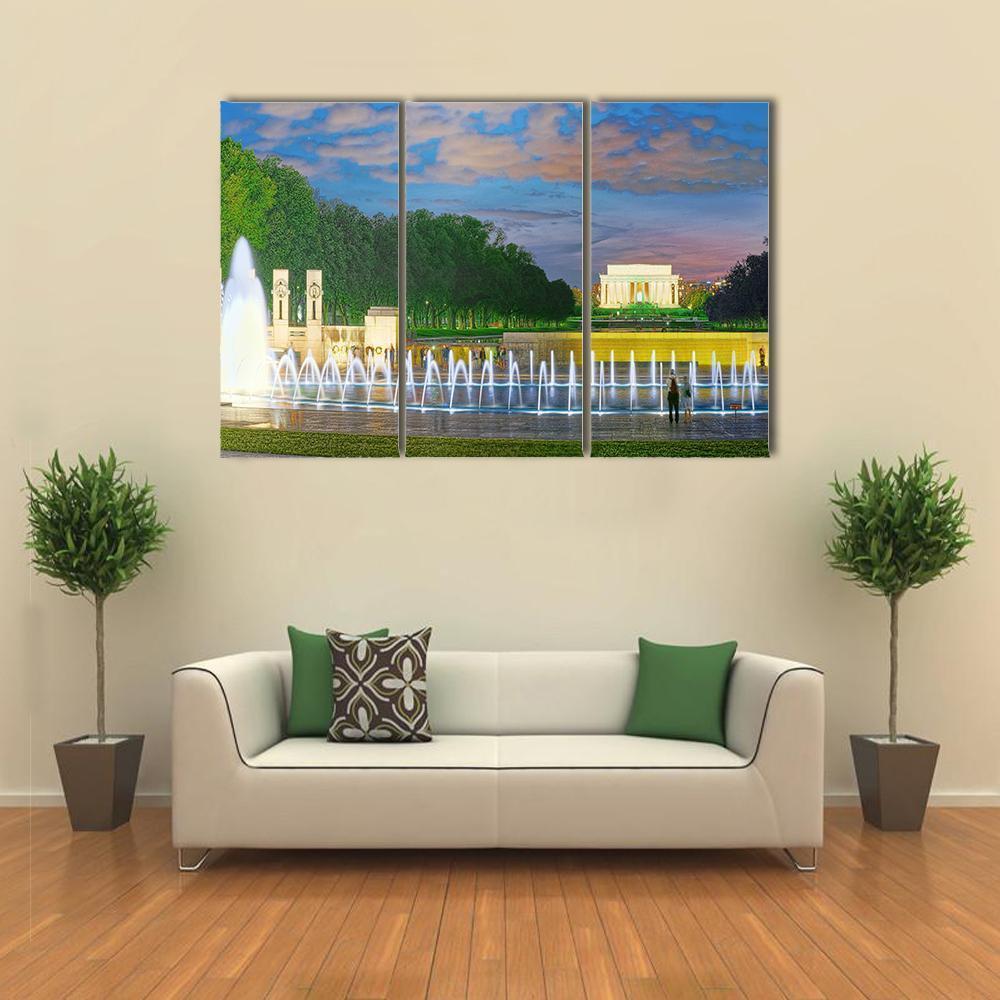 Washington Monument Canvas Wall Art-3 Horizontal-Gallery Wrap-37" x 24"-Tiaracle
