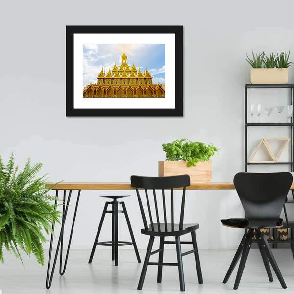 Wat Tha Sung Temple Canvas Wall Art-3 Horizontal-Gallery Wrap-25" x 16"-Tiaracle