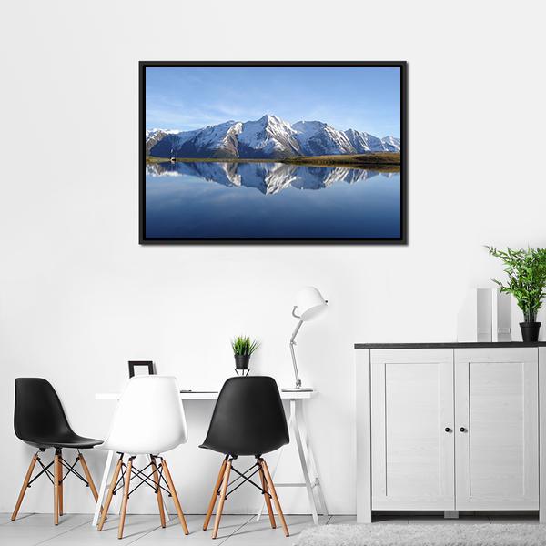 Bettmersee Lake Switzerland Canvas Wall Art-3 Horizontal-Gallery Wrap-25" x 16"-Tiaracle