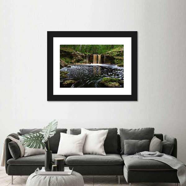 Waterfalls Along Falling Creek In Florida Canvas Wall Art-3 Horizontal-Gallery Wrap-25" x 16"-Tiaracle