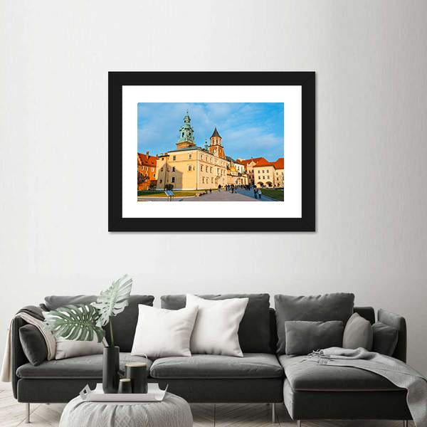 Wawel Castle In Krakow Canvas Wall Art-5 Horizontal-Gallery Wrap-22" x 12"-Tiaracle