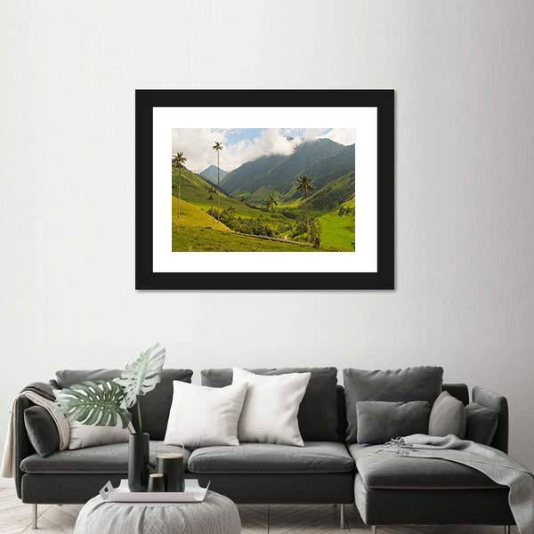 Wax Palm Trees Of Cocora Valley Canvas Wall Art-3 Horizontal-Gallery Wrap-25" x 16"-Tiaracle