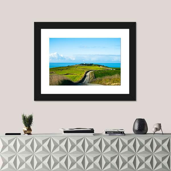 Way In A Rural Area In New Zealand Canvas Wall Art-1 Piece-Framed Print-20" x 16"-Tiaracle