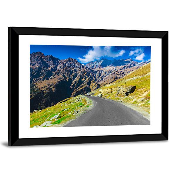 Way To Himalaya From The Road Canvas Wall Art-5 Horizontal-Gallery Wrap-22" x 12"-Tiaracle
