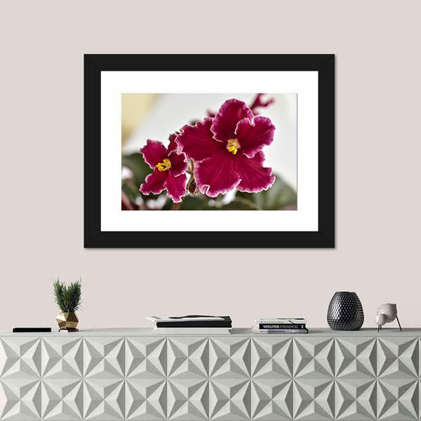 White And Red Fresh Flowers Canvas Wall Art-1 Piece-Framed Print-20" x 16"-Tiaracle