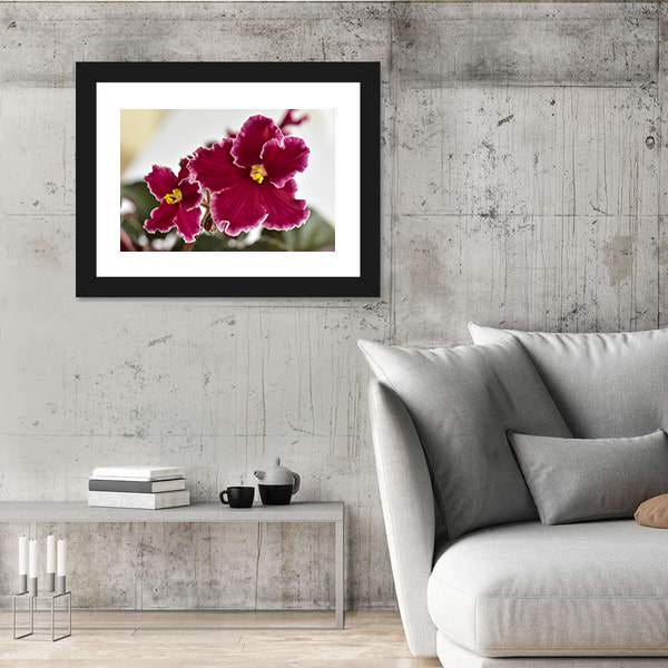 White And Red Fresh Flowers Canvas Wall Art-5 Horizontal-Gallery Wrap-22" x 12"-Tiaracle