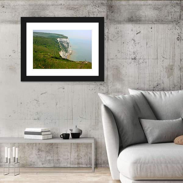White Cliffs Of Dover Canvas Wall Art-3 Horizontal-Gallery Wrap-25" x 16"-Tiaracle