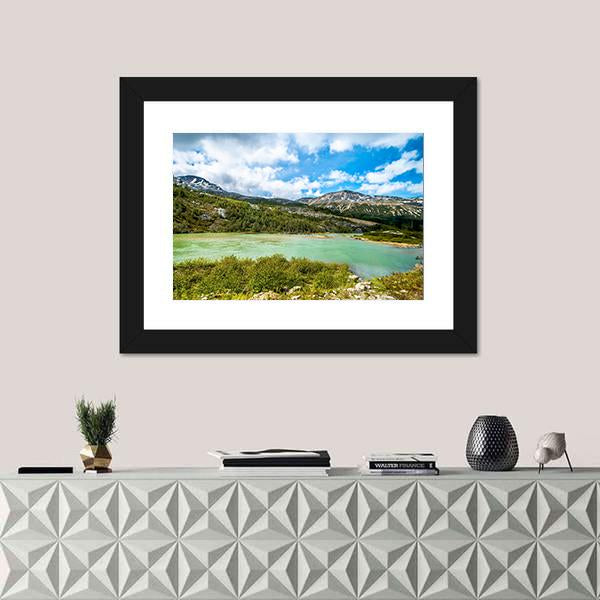 White Pass Mountains In British Columbia Canvas Wall Art-1 Piece-Framed Print-20" x 16"-Tiaracle