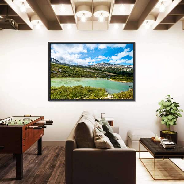 White Pass Mountains In British Columbia Panoramic Canvas Wall Art-1 Piece-36" x 12"-Tiaracle
