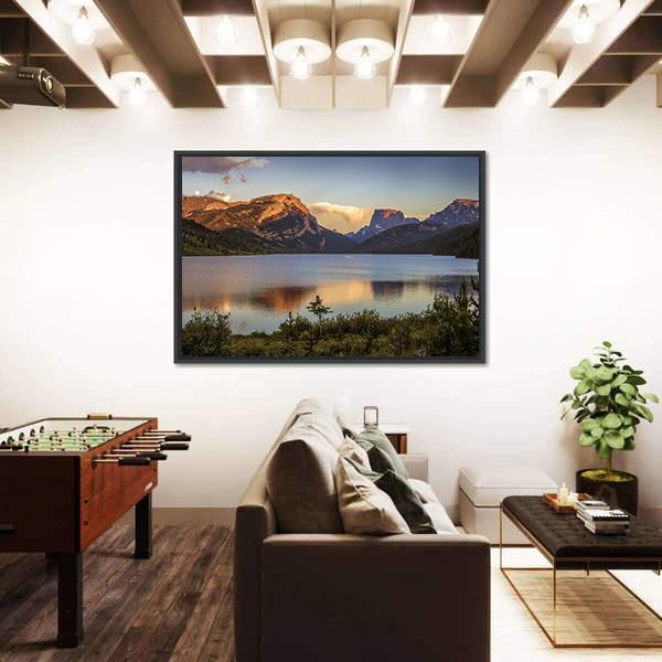 White Rock Mountains Above The Green River Lakes Canvas Wall Art-3 Horizontal-Gallery Wrap-25" x 16"-Tiaracle