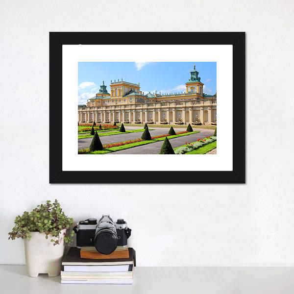 Wilanow Palace & Gardens Canvas Wall Art-1 Piece-Framed Print-20" x 16"-Tiaracle