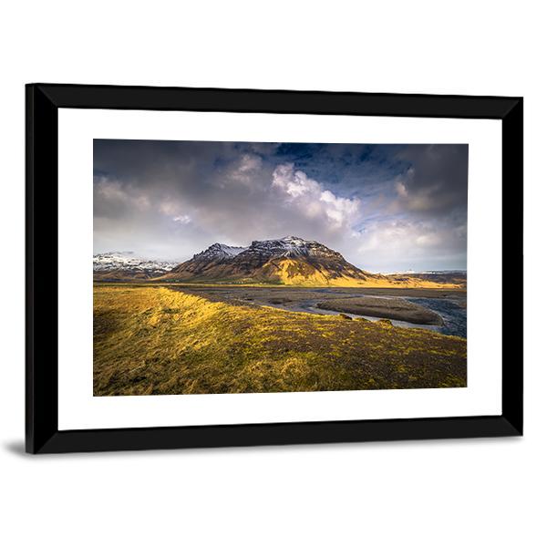 Wild Landscape Iceland Panoramic Canvas Wall Art-1 Piece-36" x 12"-Tiaracle
