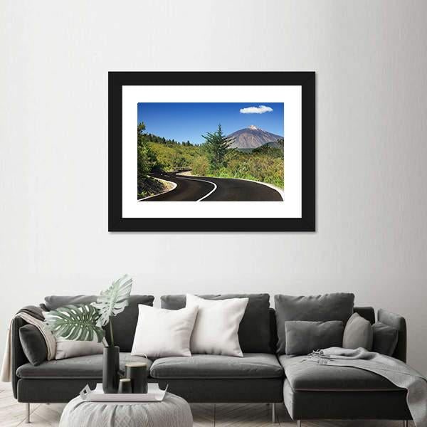 Winding Mountain Road Canvas Wall Art-3 Horizontal-Gallery Wrap-25" x 16"-Tiaracle