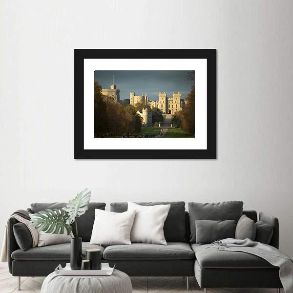 Windsor Castle Canvas Wall Art-5 Horizontal-Gallery Wrap-22" x 12"-Tiaracle