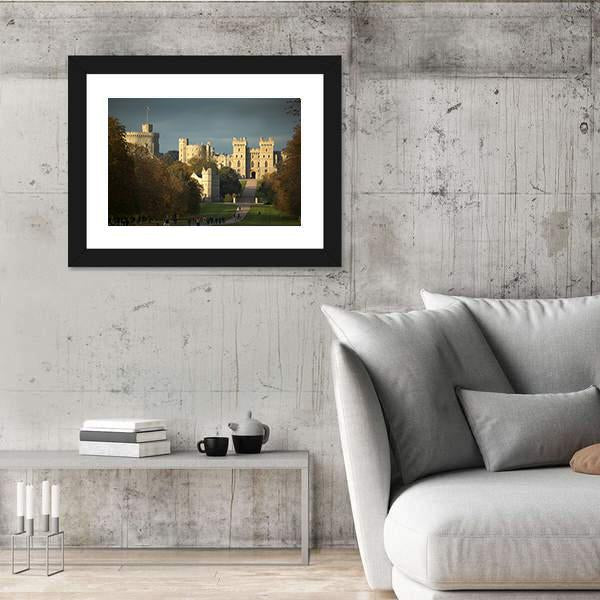 Windsor Castle Canvas Wall Art-5 Horizontal-Gallery Wrap-22" x 12"-Tiaracle