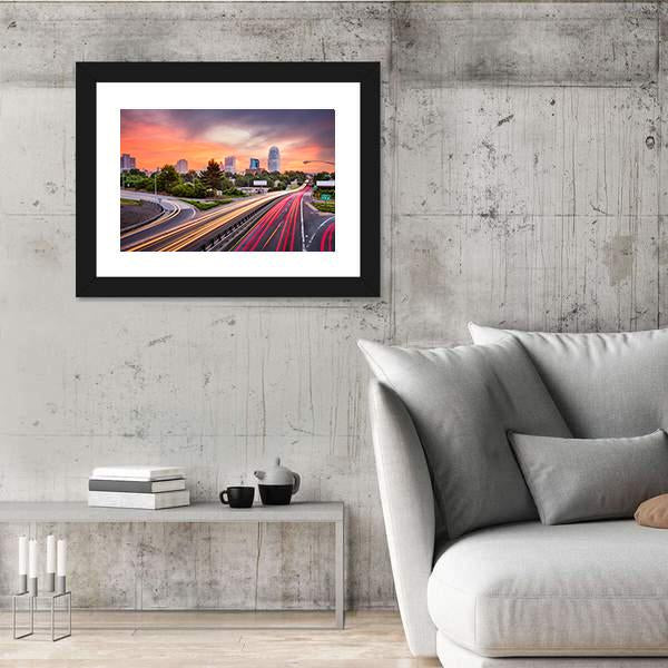 Winston Salem North Carolina Canvas Wall Art-3 Horizontal-Gallery Wrap-25" x 16"-Tiaracle