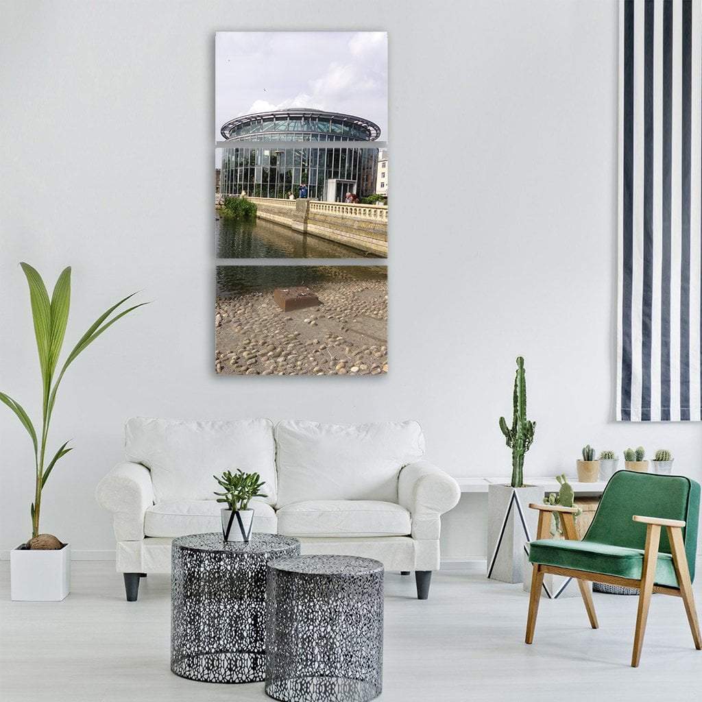 Winter In Mowbray Park Sunderland UK Vertical Canvas Wall Art-3 Vertical-Gallery Wrap-12" x 25"-Tiaracle