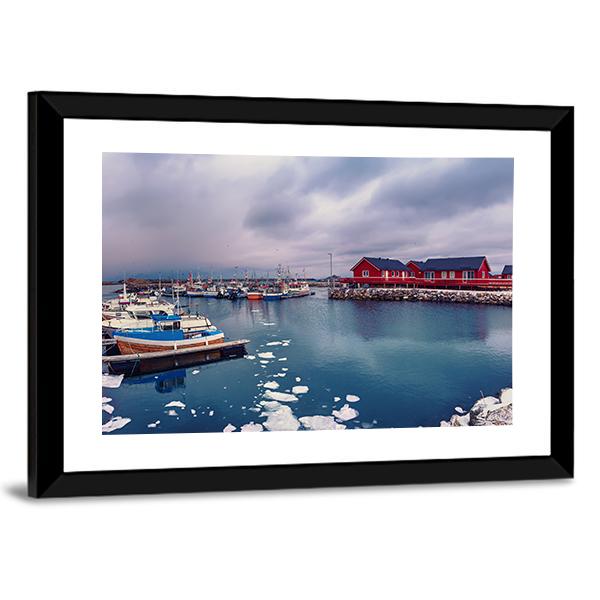 Winter In Norway Canvas Wall Art-5 Horizontal-Gallery Wrap-22" x 12"-Tiaracle