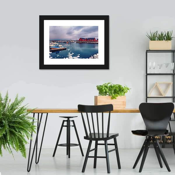Winter In Norway Canvas Wall Art-5 Horizontal-Gallery Wrap-22" x 12"-Tiaracle