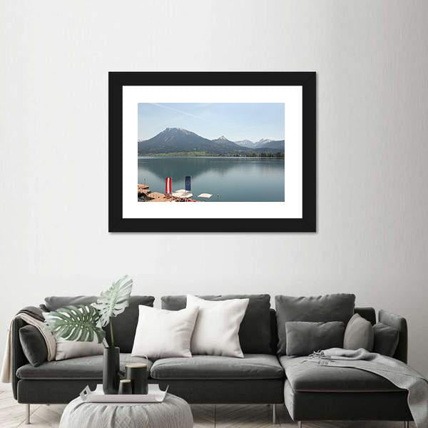 Wolfgangsee Lake Canvas Wall Art-3 Horizontal-Gallery Wrap-25" x 16"-Tiaracle