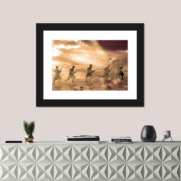 World War 1 Panoramic Canvas Wall Art-1 Piece-36" x 12"-Tiaracle