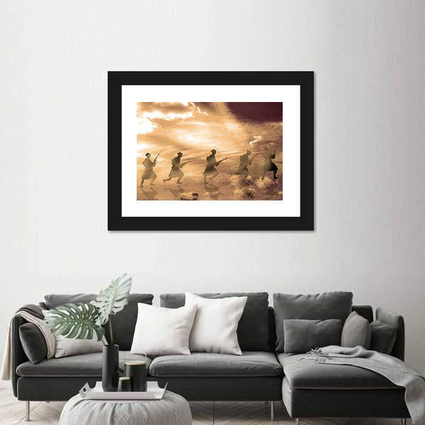 World War I In Belgium Canvas Wall Art-3 Horizontal-Gallery Wrap-25" x 16"-Tiaracle