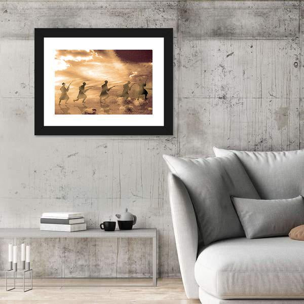 World War I In Belgium Canvas Wall Art-3 Horizontal-Gallery Wrap-25" x 16"-Tiaracle